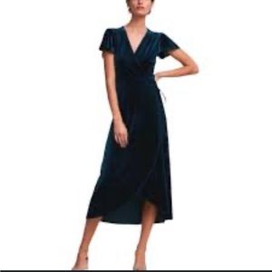 BHDLN x Anthropologie Velvet Wrap Dress